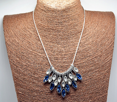 水晶项链百搭短款锁骨链批发女气质配饰挂件