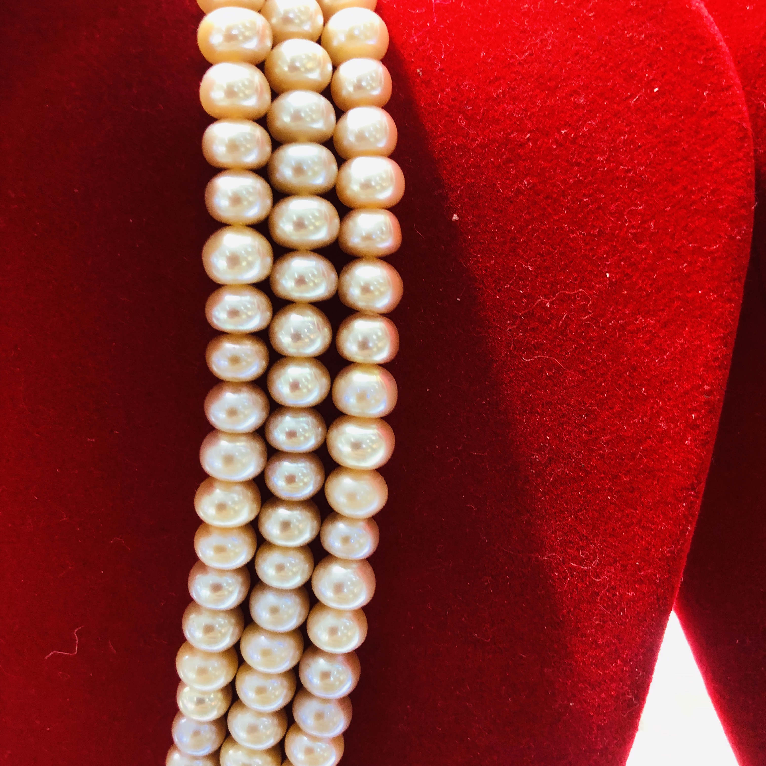 珍珠项链自产自销天然淡水珍强光白色淡水珍珠项链送妈妈款母亲节礼物正品女细节图