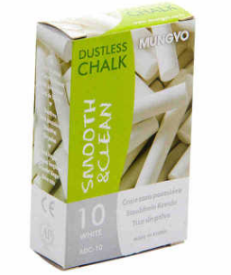 10 pieces of chalk from Ally Children's dust-free chalk blackboard Pen details Picture
