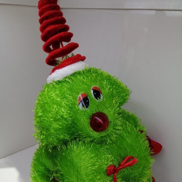 Singing and dancing Christmas tree Santa hat electric new strange toys children Christmas gifts foreign trade thumbnail