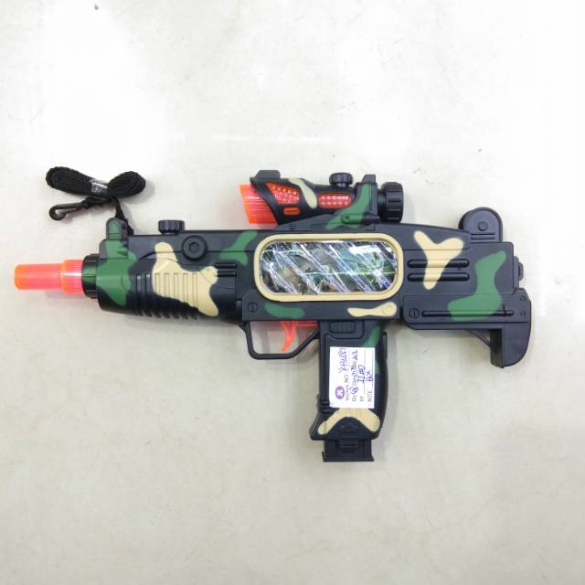 迷彩色小型塑料电动玩具枪yh35888