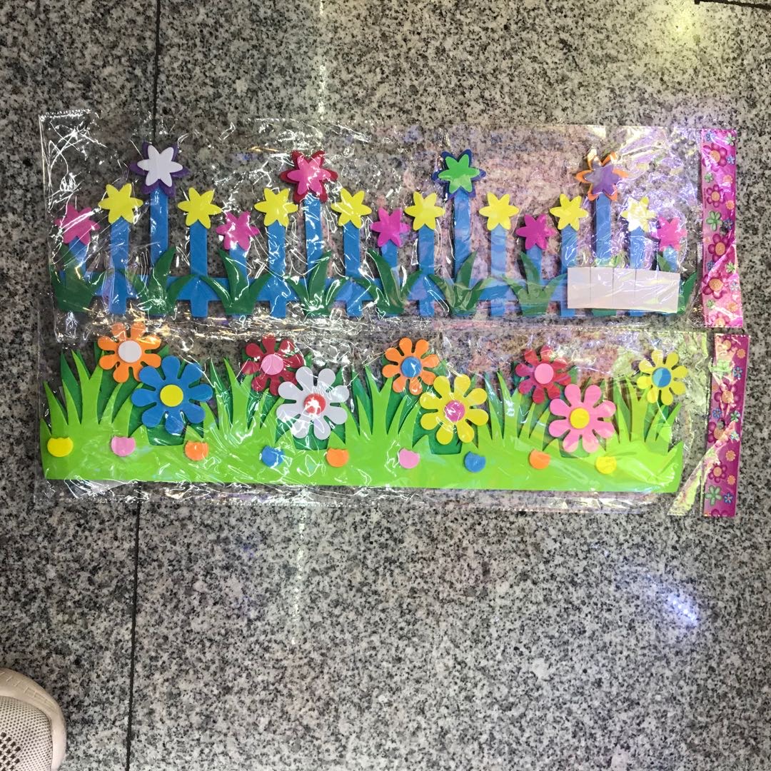 厂家直销批发墙壁贴卡通可混款发泡板墙贴400pc