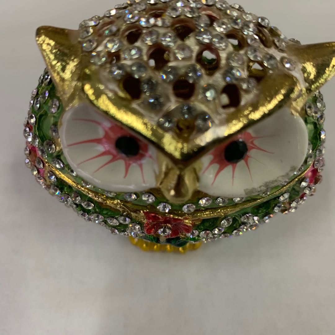 Handmade metal model owl alloy handicrafts and decorative items details Picture