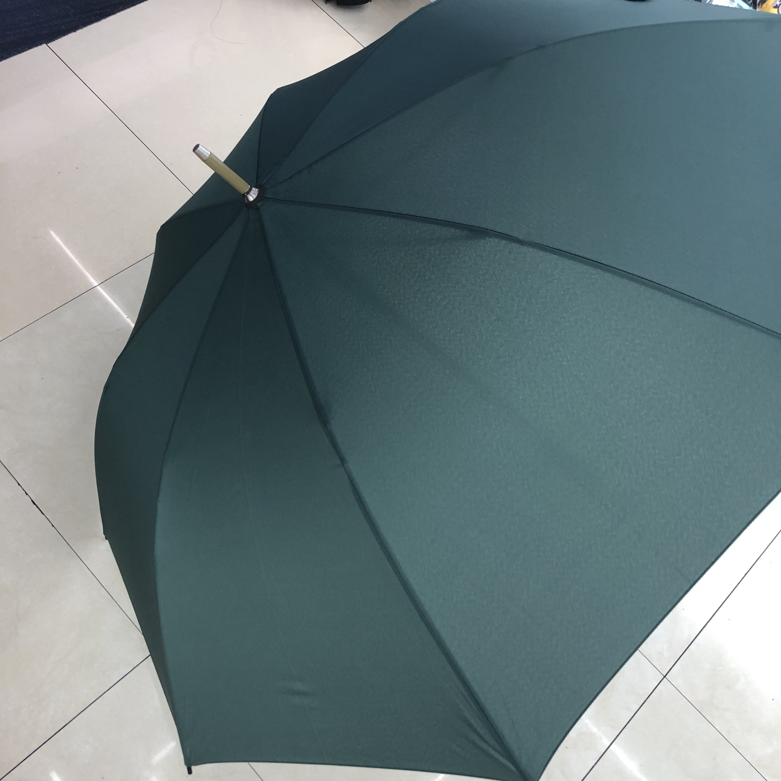 Custom-made business umbrellas with straight poles, enlarged wind-resistant umbrellas, solid color long handles details Picture