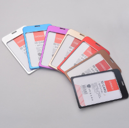 Aluminum alloy badge work plate custom work card sleeve Metal card sleeve employee work card sleeve aluminum alloy card sleeve