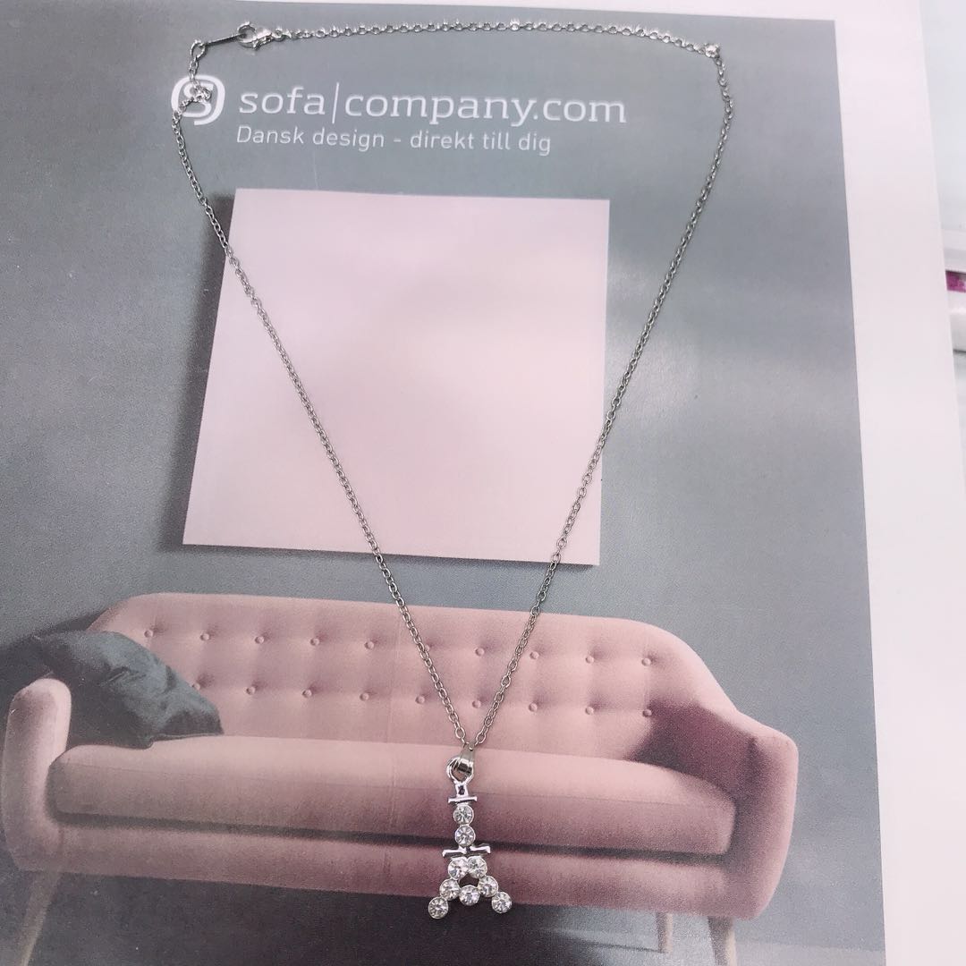 经典爆款法式优雅微镶时尚四小铁塔网红项链女韩版简约短款锁骨链