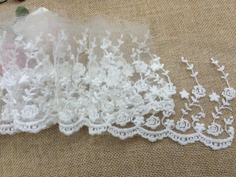 Guangdong lace clothing accessories water-soluble embroidery lace nylon lace new women's clothing details Picture