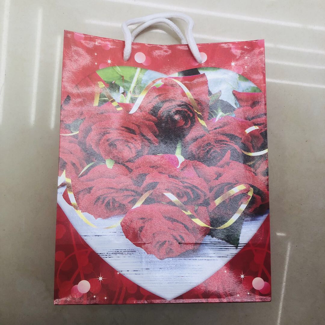 新款唯美玫瑰花系列手提袋购物袋 外贸爆款
