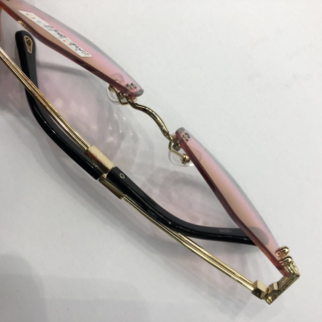 Personalized polygonal borderless color sunglasses and sunshades details Picture