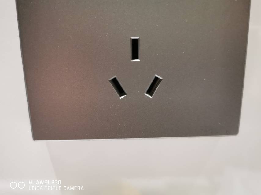 Legrand brand household exposed and concealed Modern Yijing Grey series five-hole socket Type 86 Specification image