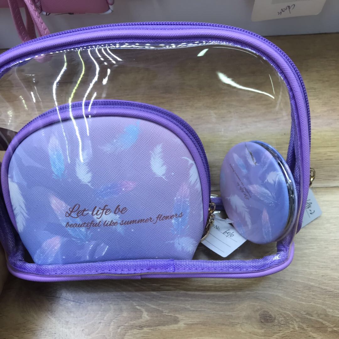 新款透明镭射包荧光紫色透明果冻包单肩斜挎女包网红细节图