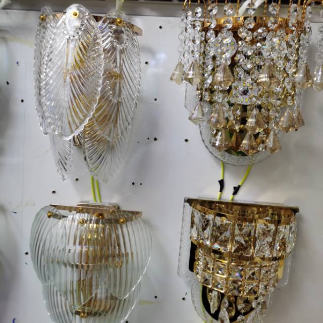 简约后现代电视背景墙别墅客厅水晶壁灯酒店大堂宾馆会所大气壁灯细节图