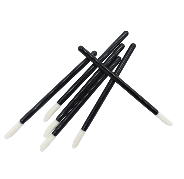 Disposable solid lip brush stick, single lipstick makeup brush, portable mini lip gloss brush Specification image