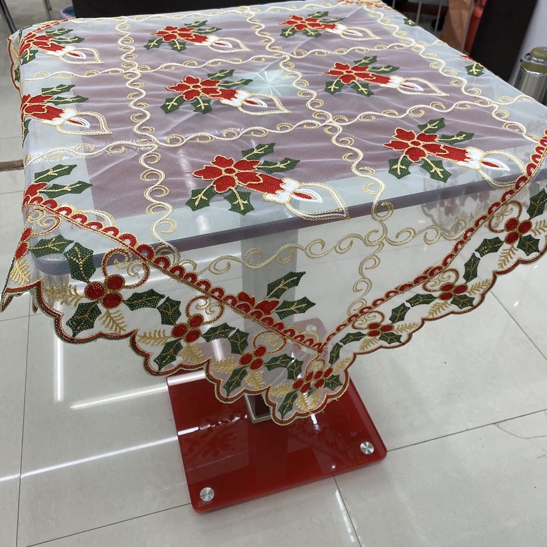 纱绣花边/桌布细节图