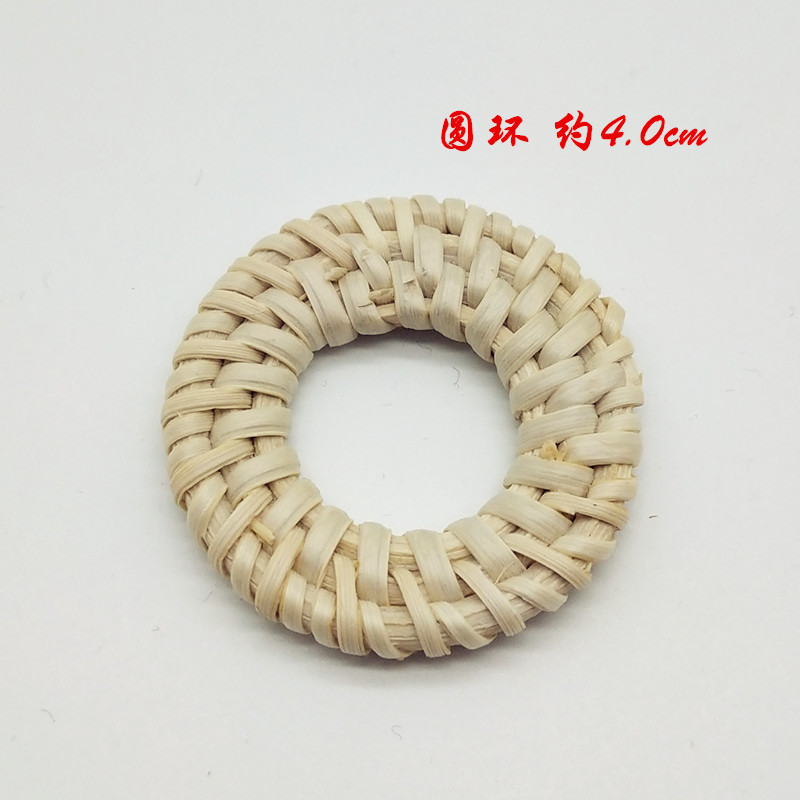 Rattan plaited earrings pendant grass plaited ornaments bamboo plaited ornaments accessories thumbnail