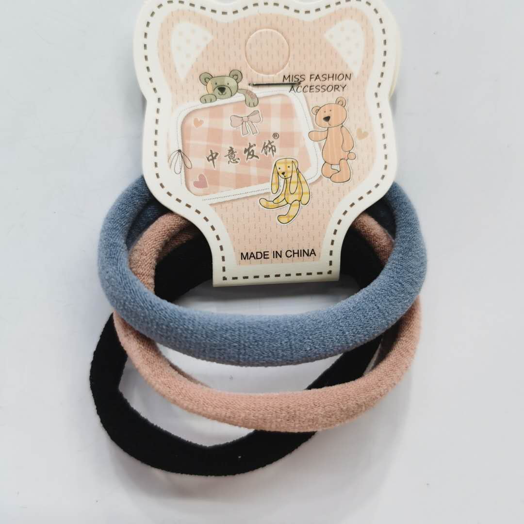 Korean-style fashionable and stylish ladies' hair band with high elasticity, towel band and rubber band details Picture