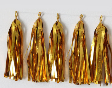 金银纸流苏丝带拉花彩带儿童生日派对婚房产品图