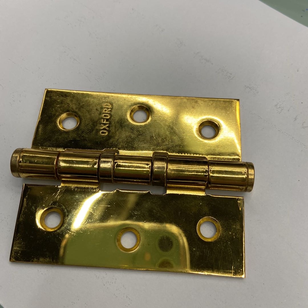 铁制合页3寸镀金五金配件锁具配件细节图