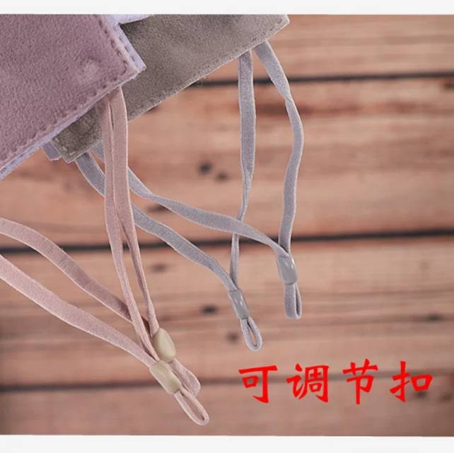 韩版简约小清新加厚女绒布纯棉秋冬季骑行防风防寒保暖口罩网红女【外贸专供】细节图