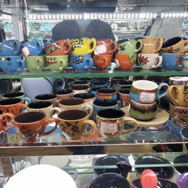 欧式陶瓷花纹咖啡杯