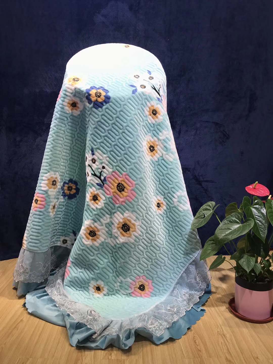 2020新款春夏精美印花绗缝被空调被