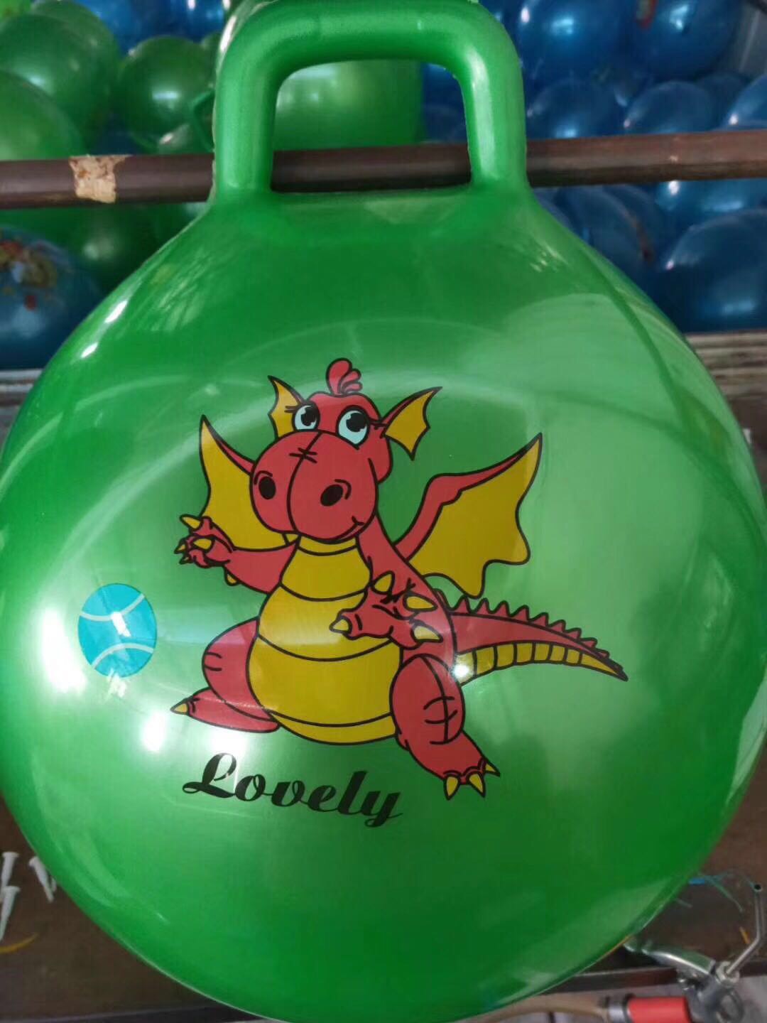 儿童羊角球加厚幼儿园宝宝弹力蹦蹦球跳跳球充气玩具