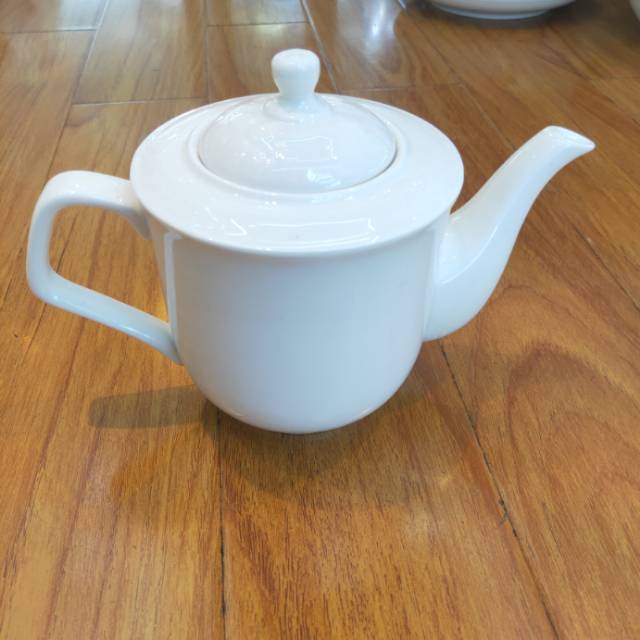 纯白骨瓷创意陶瓷家用小茶具凉水壶酱醋壶酒店英欧式下午茶具茶壶
