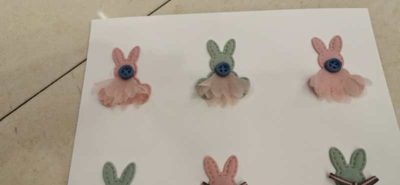 Cartoon Rabbit Cloth Appliqued Flowers Handmade Diy Clothing Accessories Decorative Patch Hole Patch Appliqued Cloth details Picture