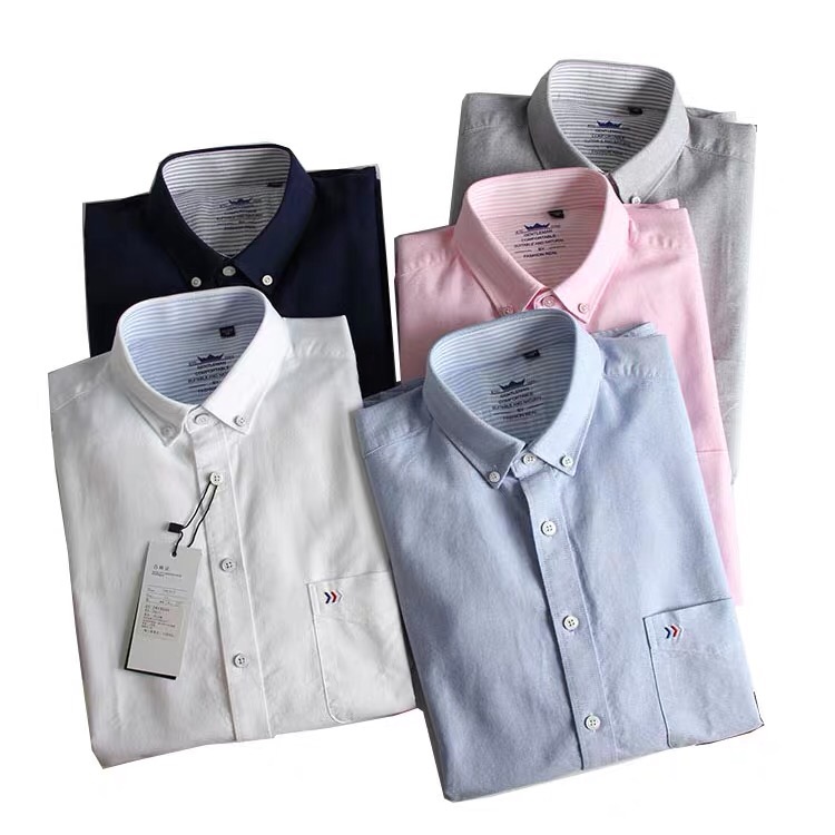 80 counts of high-density cotton Oxford fabric! High-end business men's autumn long-sleeved casual shirt Specification image