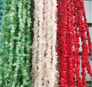 Natural crystal, agate, crushed stone, scattered beads, crushed stone crystal bracelet and necklace materials, diy jewelry accessories wholesale details Picture