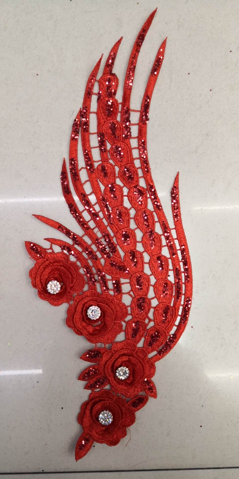 Car Bone Gilt Flower Cloth Stage Dress Wedding Dress Embroidery Flower Piece Lace Clothing Accessories Decals Diy Perm