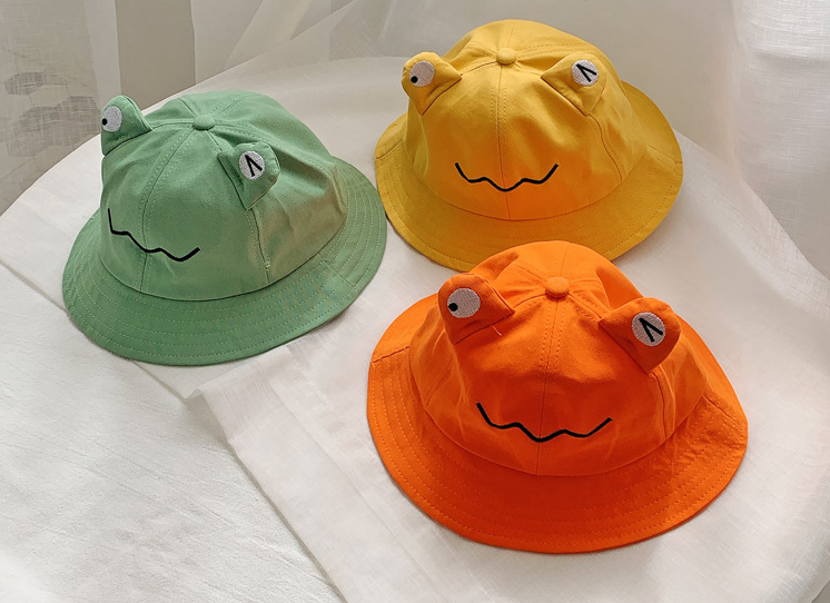 Baby Hat Spring And Summer Thin Baby Fisherman Hat Super Cute Little Frog Basin Hat Boys And Girls Sun Protection Hat