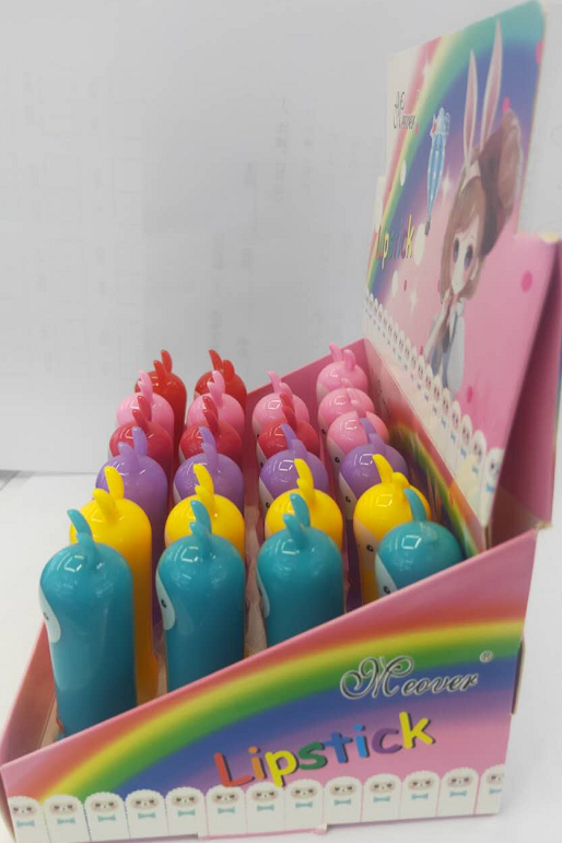 24支展示盒兔子管形六色变色唇膏0414细节图