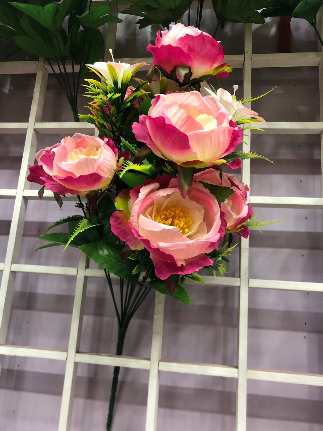 宇欣花行12头无纺布莺玉玫瑰厂家直销111