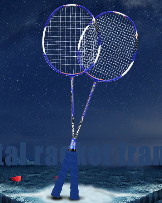 Aluminum alloy ultra-light integrated badminton rackets, offensive and durable men's and women's singles and doubles rackets