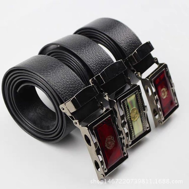 Wholesale Men's Toothless Buckle Belt Belt Smooth Buckle Elderly Belt Stall Goods
