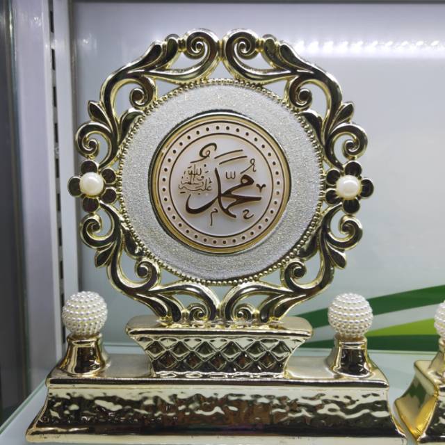 电镀陶瓷雕花摆件圆形金色文字客厅装饰摆件创意玄关柜摆件工艺品产品图