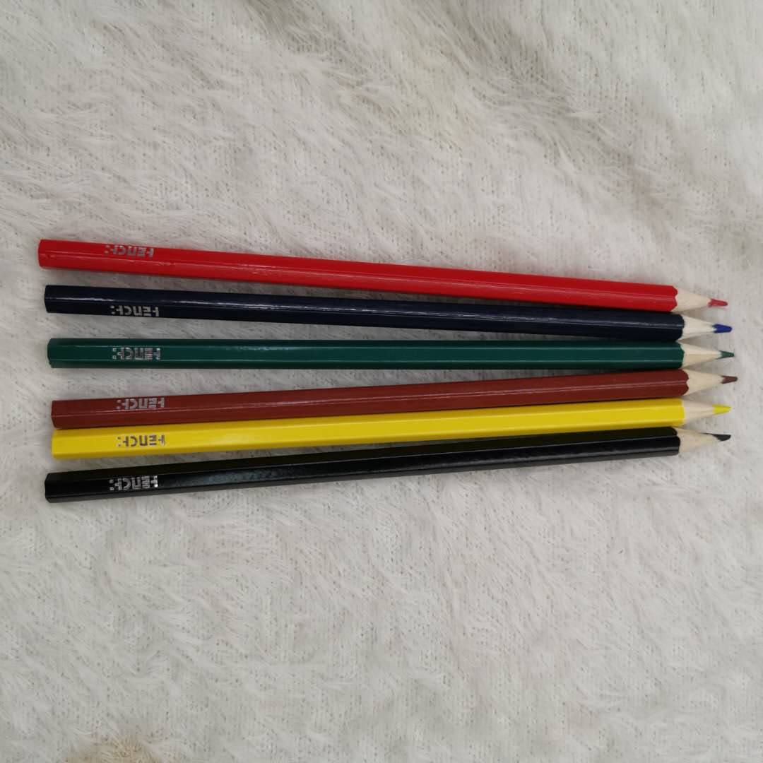 Hengchuang Color Pen Water-Soluble Color Lead Roller Curtain Set Write Continuous Hex Bar Specification drawing