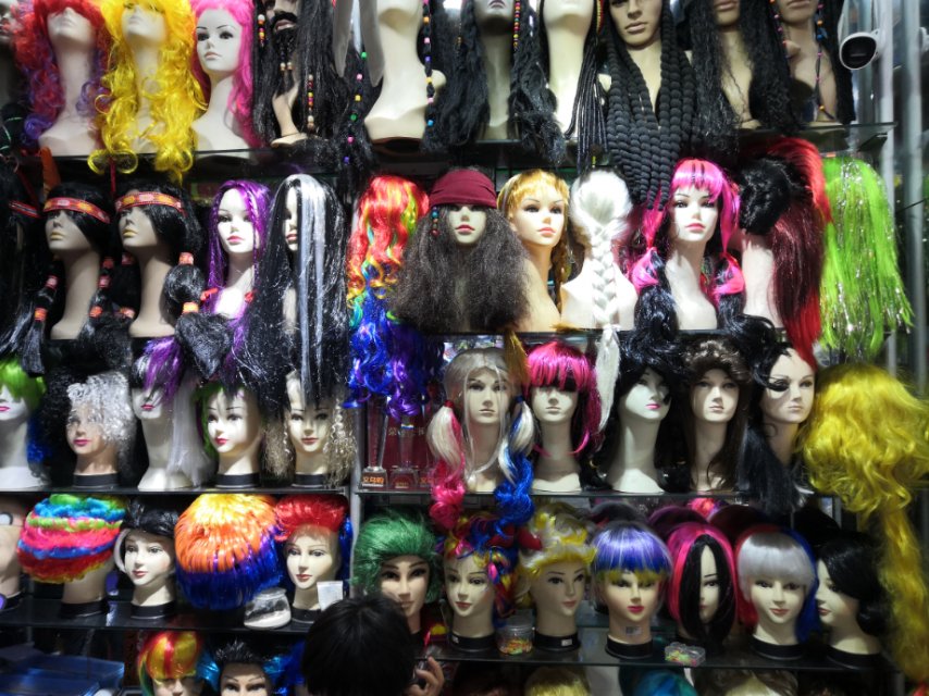 Qianfang Festival wig hat describe pic - 2