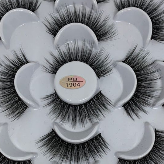 7 Disc False Eyelashes Three-Dimensional False Eyelashes Can Support The Supernatural Makeup Of Double Eyelids Specification drawing