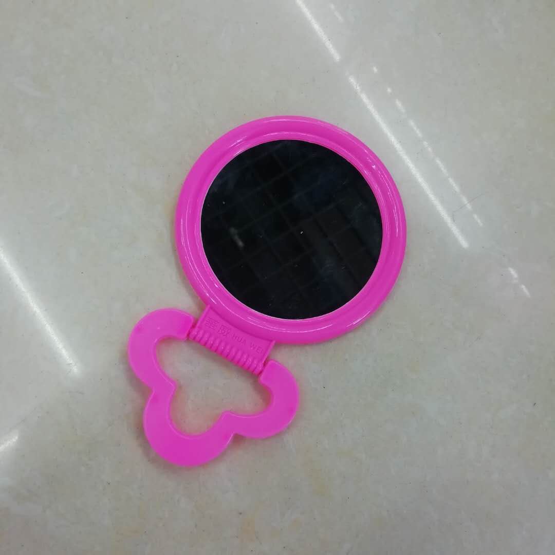 Makeup mirror table type women's net beauty makeup repair light small mirror dormitory desktop folding portable dressing mirror pink small thumbnail