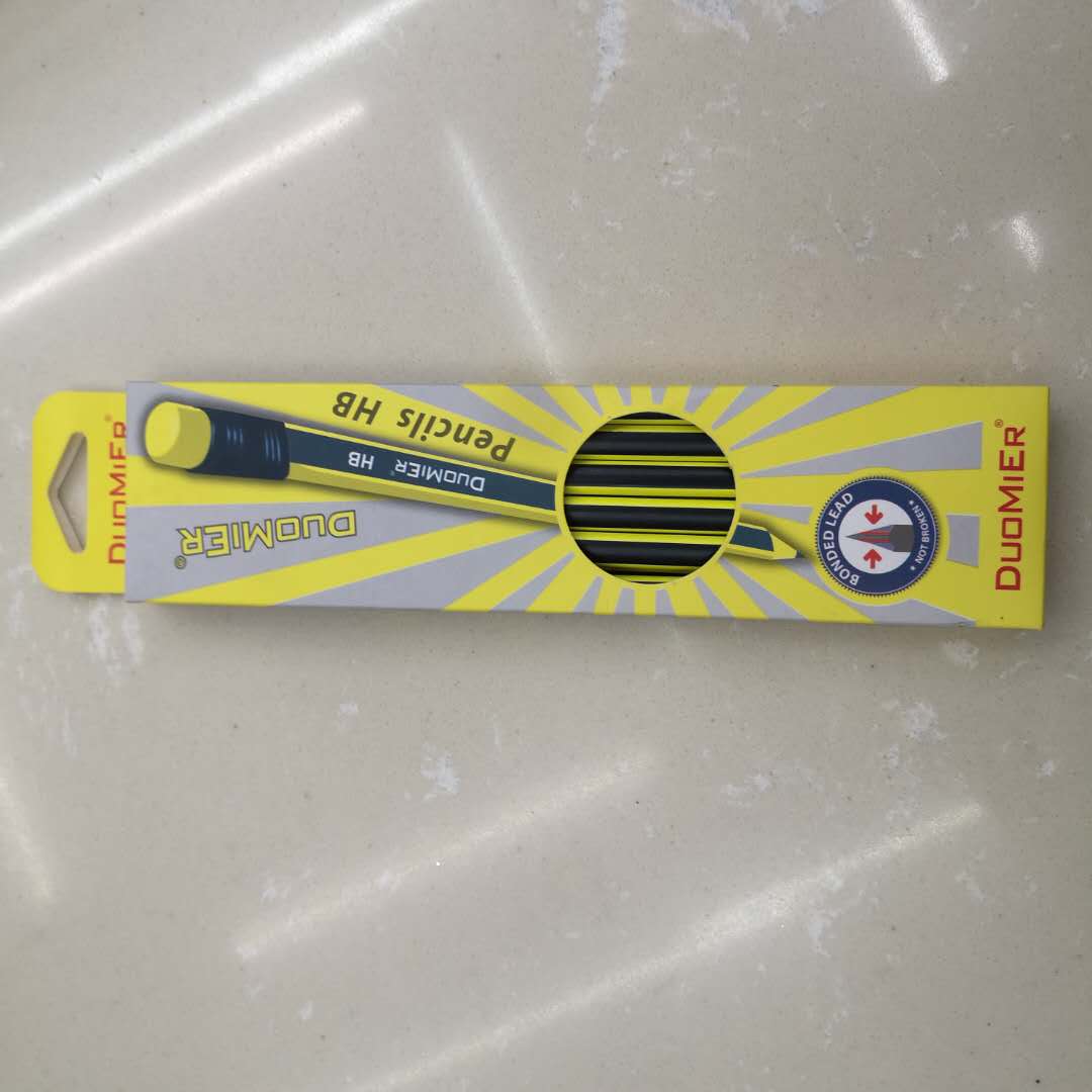 铅笔小学生专用2b素描洞洞铅笔考试带橡皮一年级儿童卡通可爱hb三角杆黑木铅笔学习文具用品批发无毒