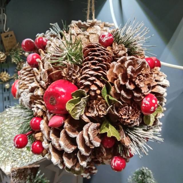 圣诞节必用装饰球   松球  铃铛  圣诞树配件