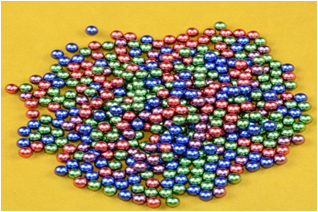 Imitation pearl electroplating color series DIY semi-round pearl handcrafted hair accessories headdress children accessories details Picture