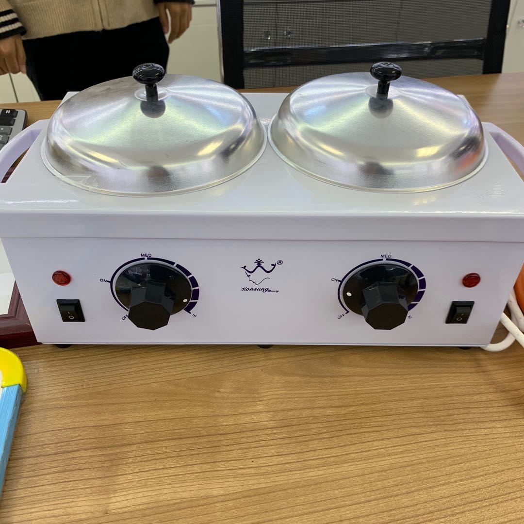 Kangxing wholesale Mini dual-furnace temperature-controlled hair removal machine and wax dissolving machine