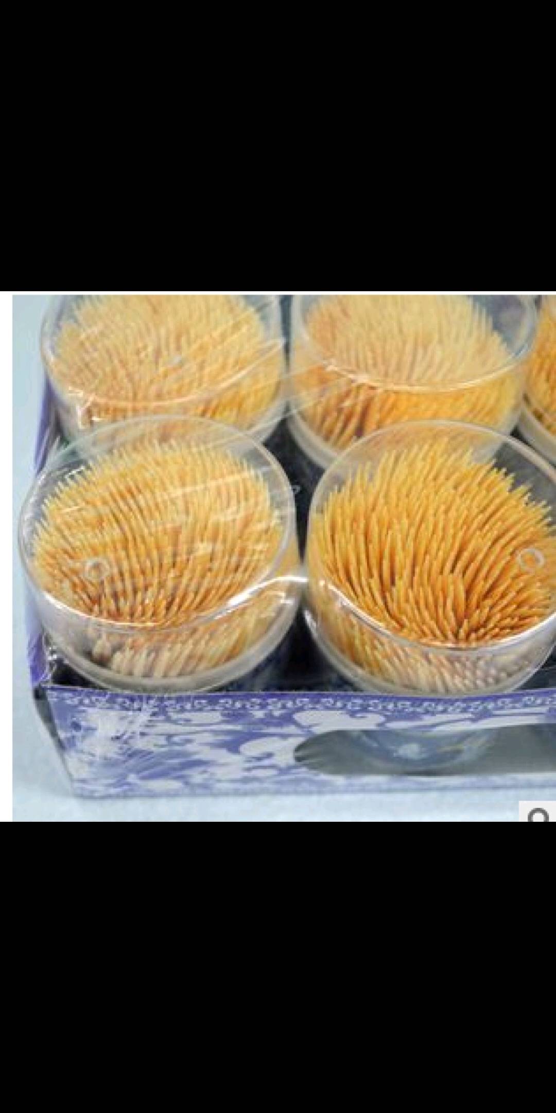Auspicious Ruyi Cylinder Toothpick Bamboo Department Store Wholesale 12 Barrels A Board 8 details Picture