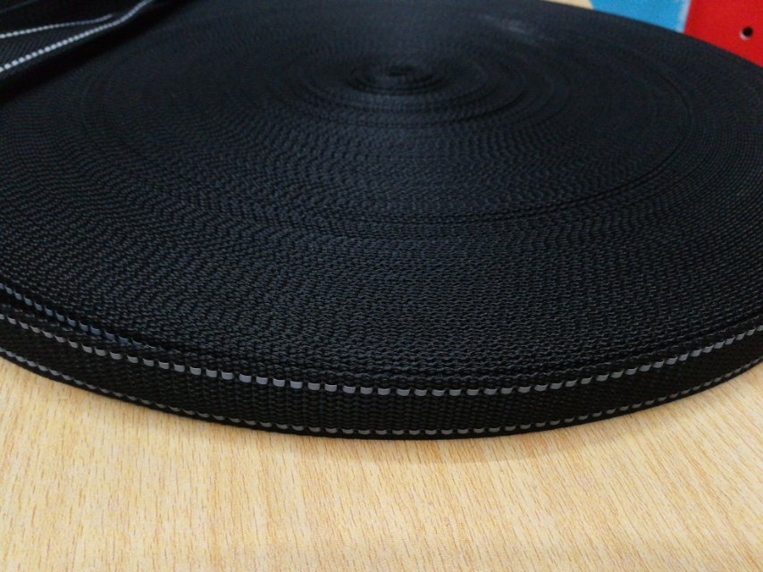 Factory direct sales of hot-selling new black pp bag accessories with reflective strips in stock