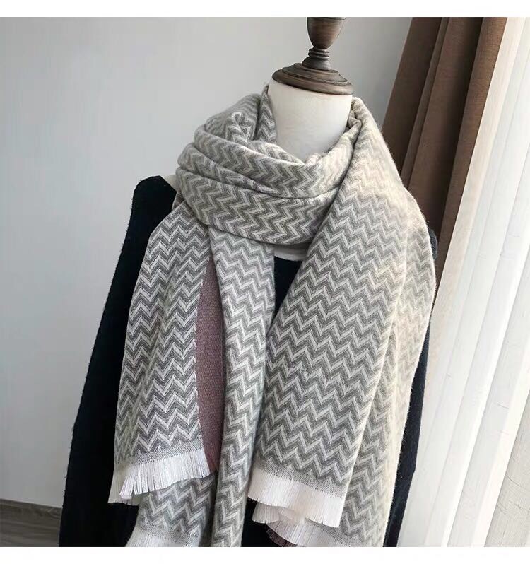 Women's Fashion Trend Casual Winter Style Thick Warm Herringbone Scarf Shawl