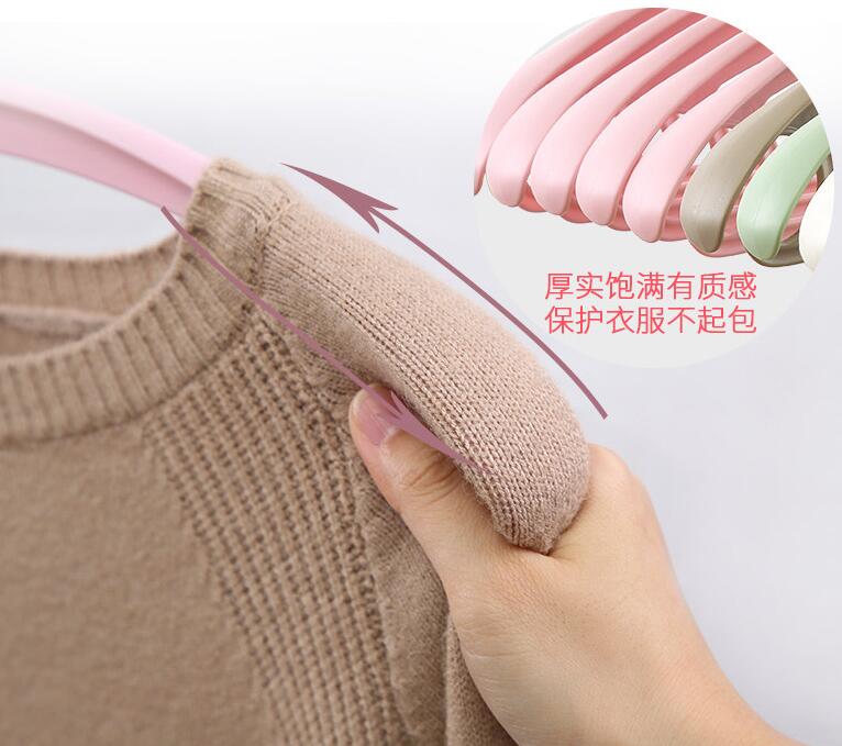 Manufacturers Wide Shoulder Thickened Hanger Adult Hanger Seamless Multi-Functional Magic Hanger Drying Hanger Plastic Hanger Specification drawing
