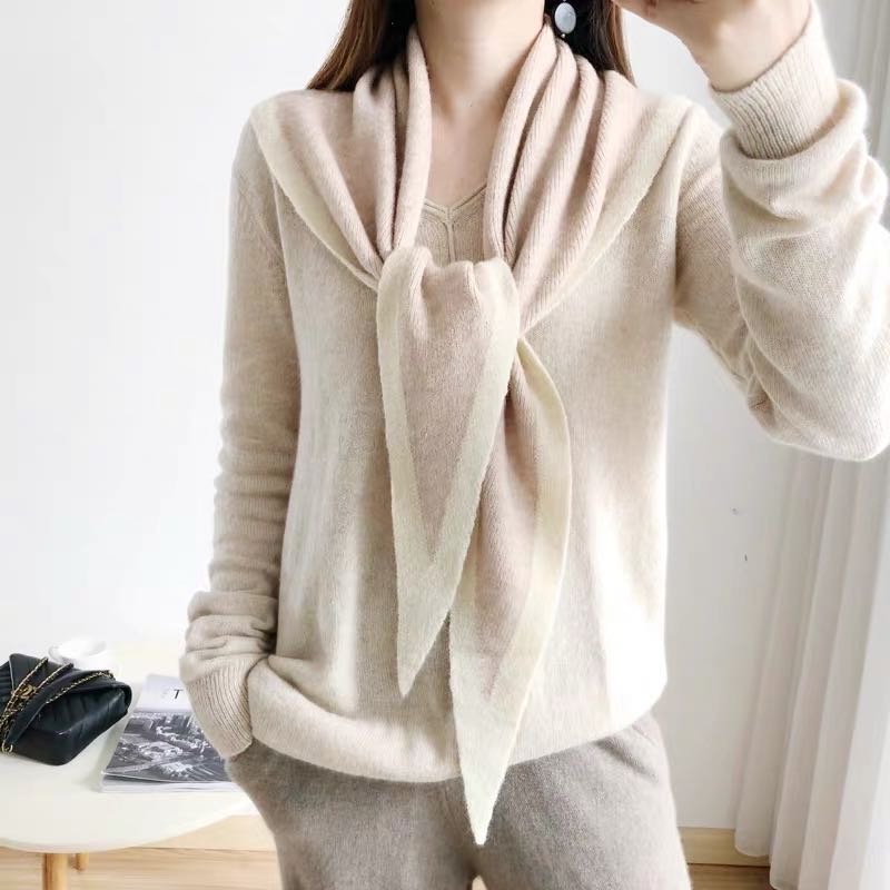 Women's Fashion Trend Simple Scarf Shawl Dual Use Autumn And Winter New Thickened Specification drawing
